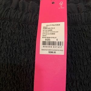 NWT Lilly Pulitzer Arlynn Off-The-Shoulder Eyelet Maxi Dress Size Small